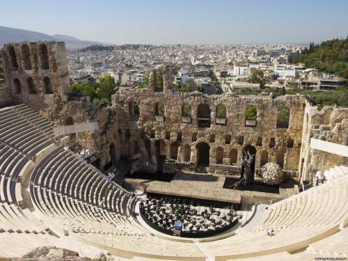Афины. Акрополь. Античный театр